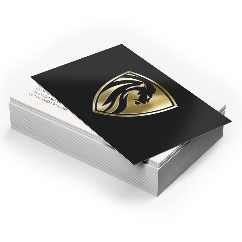 Business Cards — Lamination + Gold / Silver Foil