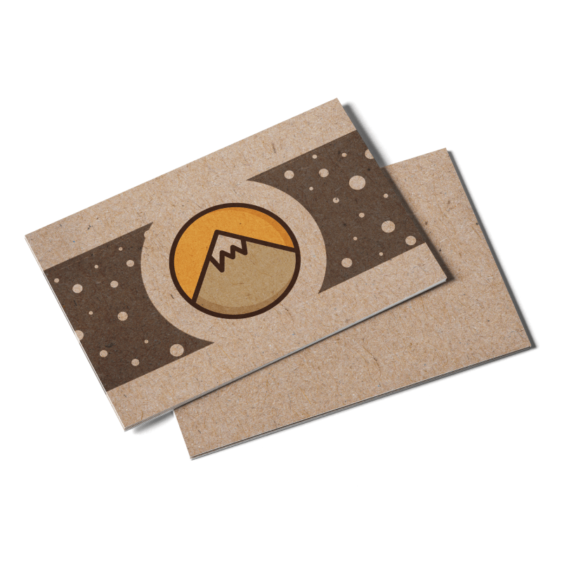 Kraft Paper Postcards — 18PT Kraft Board