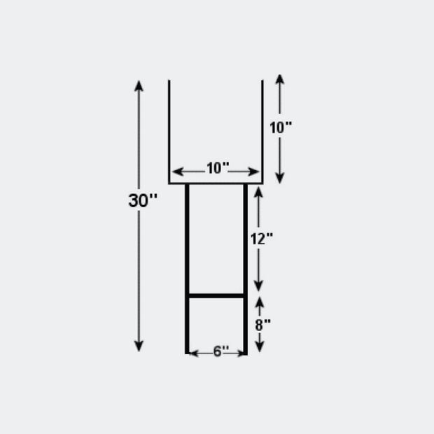 Yard Sign Stands & Hardware - Goal Post Stand