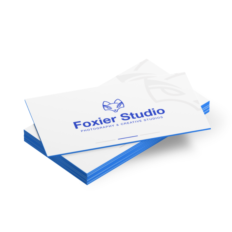 Painted Edge Business Cards — 32pt Uncoated