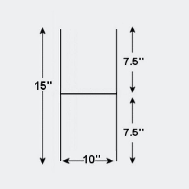 Yard Sign Stands & Hardware - 15" Half H Frame