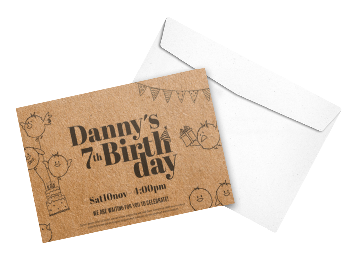 Invitations / Announcements — 18pt Kraft Paper