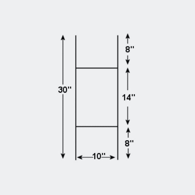 Yard Sign Stands & Hardware - 30" H Frame