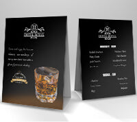 Tent Cards — 14pt + Matte Finish