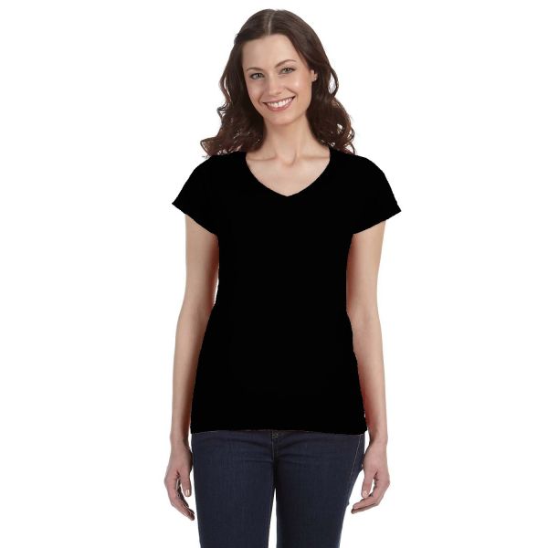 Gildan Ladies' SoftStyle® Fitted V-Neck T-Shirt G64VL