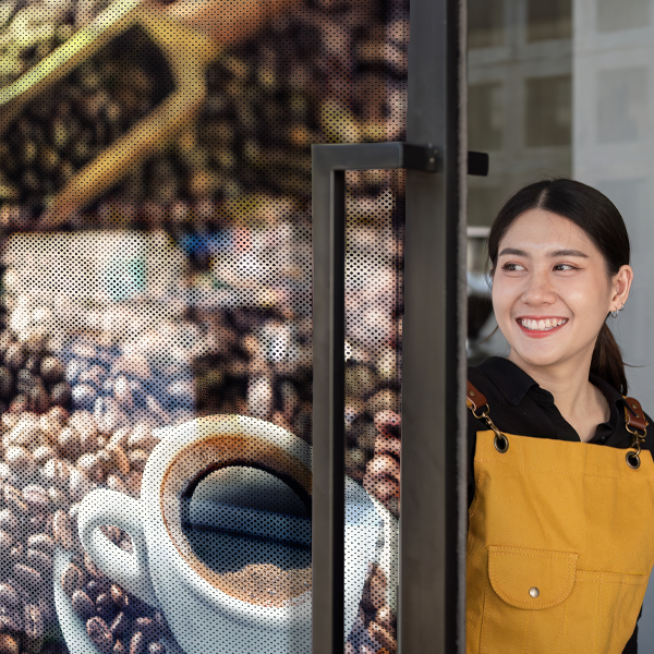 Perforated Window Vinyl